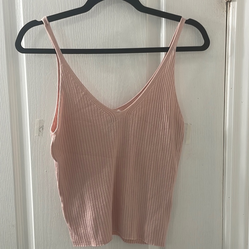 Pale Pink Knit Tank from H&M